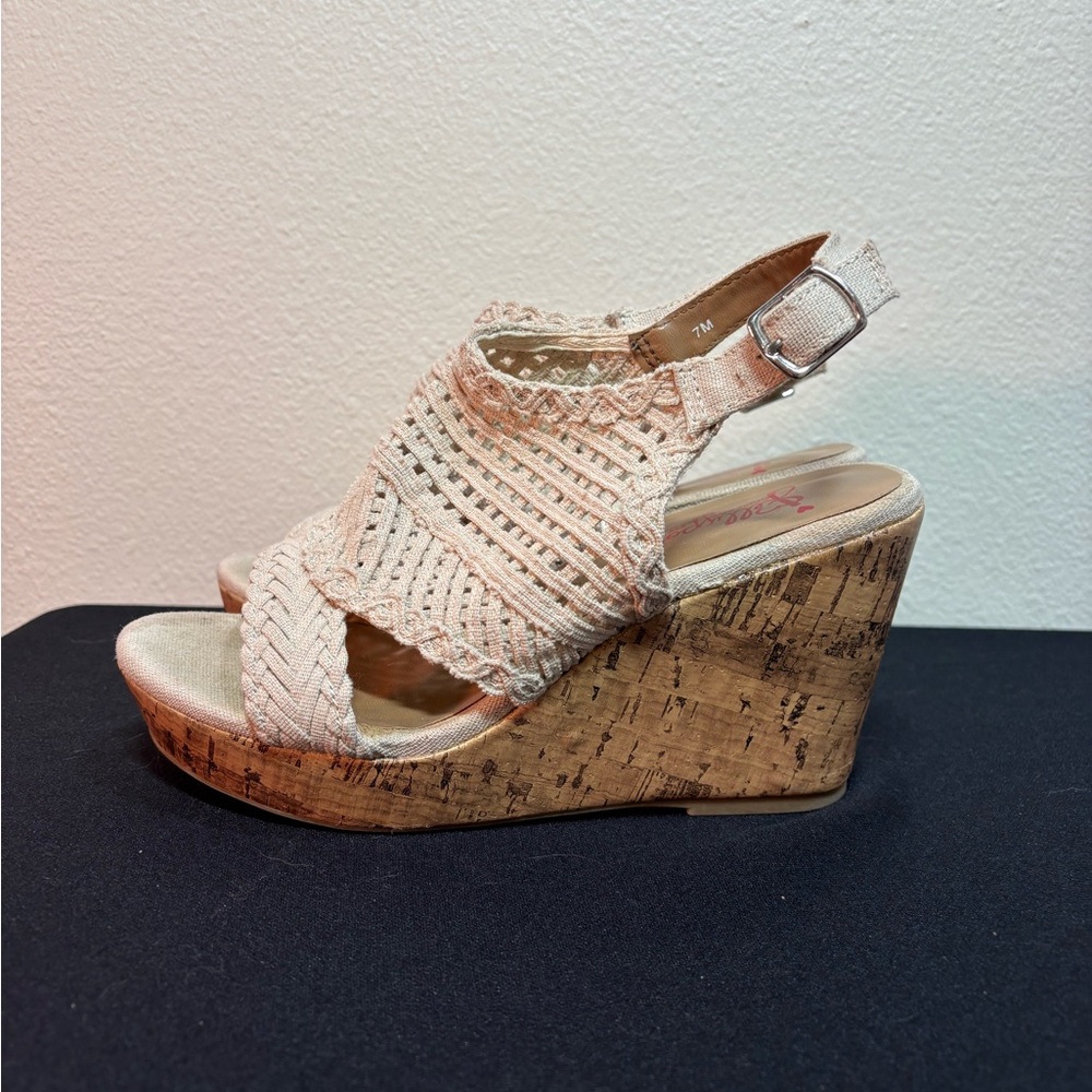 Jelly Pop Cork Wedge Sandal Size 7M
